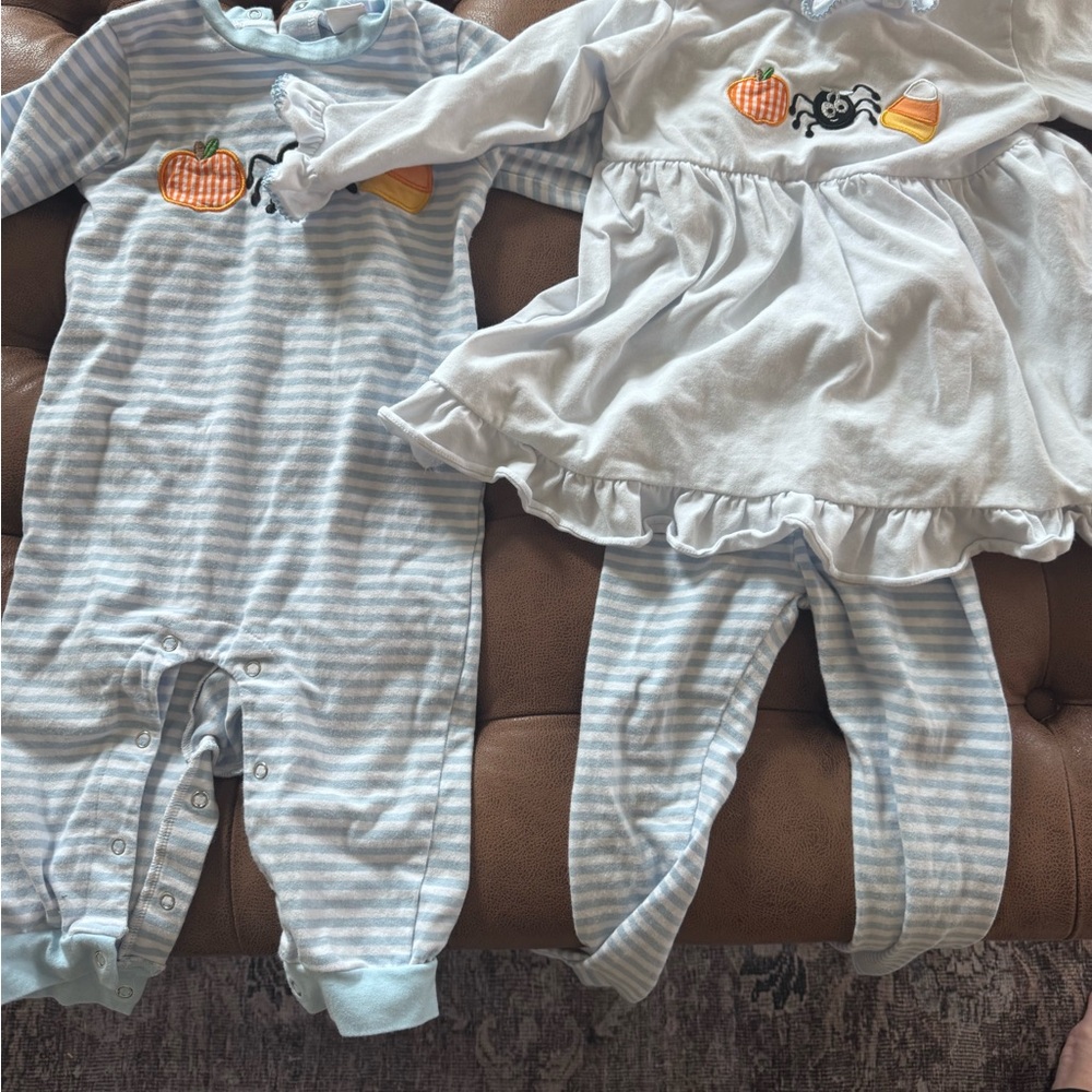 Embroidered Halloween Sibling Set - Picture 2 of 2